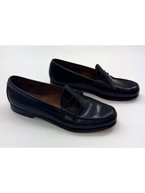G.H. Bass & Co. Weejuns Black Leather Penny Loafers Size 11D Mens Handcrafted US